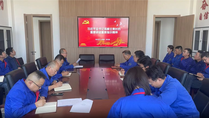 公司召开党委理论学习中心组（扩大）会议 专题学习习近平总书记视察甘肃重要讲话重要批示心灵