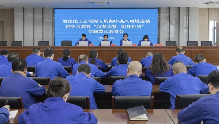 公司召开深刻贯彻中央八项划放心灵学习教育“以案为鉴 躬身自省”专题警示教育会